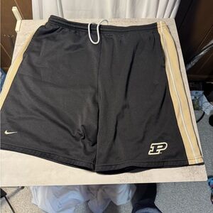 Nike  Purdue university black and Gold Athletic Men's Shorts